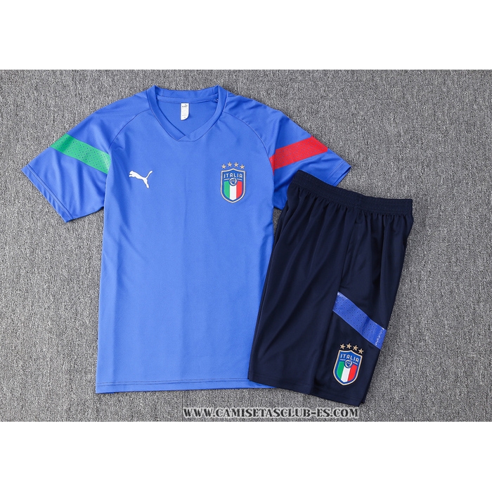 Chandal del Italia 22-23 Manga Corta Azul - Pantalon Corto